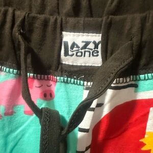 Lazy One Teal Pajama Pants with Fun Print